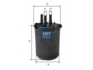 UFI 24.033.00 kuro filtras 
 Techninės priežiūros dalys -> Papildomas remontas
6R0127400D