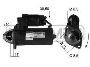 MESSMER 220146 starteris 
 Elektros įranga -> Starterio sistema -> Starteris
005 151 16 01, 005 151 74 01, A 005 151 74 01
