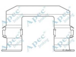 APEC braking KIT1023 priedų komplektas, stabdžių trinkelė