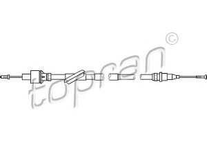 TOPRAN 302 376 sankabos trosas 
 Dviratė transporto priemonės -> Kabeliai ir tachometro velenaai -> Sankabos trosas
6 151 708, 6 156 503, 6 161 414