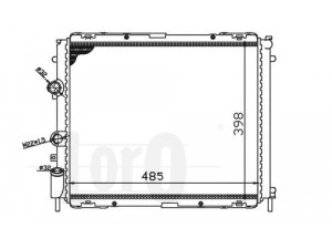 LORO 042-017-0004 radiatorius, variklio aušinimas 
 Aušinimo sistema -> Radiatorius/alyvos aušintuvas -> Radiatorius/dalys
7700417175, 7700836304