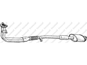 BOSAL 283-849 priekinis duslintuvas 
 Išmetimo sistema -> Duslintuvas
MB 376897