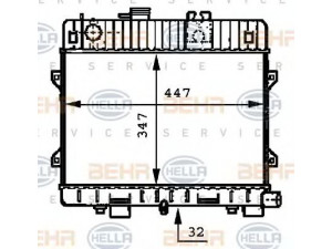 HELLA 8MK 376 717-191 radiatorius, variklio aušinimas 
 Aušinimo sistema -> Radiatorius/alyvos aušintuvas -> Radiatorius/dalys
1 176 889, 1 712 041, 17 11 1 176 889