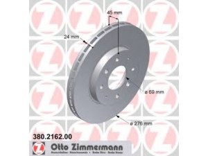 ZIMMERMANN 380.2162.00 stabdžių diskas 
 Dviratė transporto priemonės -> Stabdžių sistema -> Stabdžių diskai / priedai
MB 895 098, MB 950 886, MR 389 725