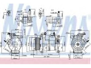 NISSENS 890169 kompresorius, oro kondicionierius 
 Oro kondicionavimas -> Kompresorius/dalys
55111417AB, 55111417AC, 55111417AD