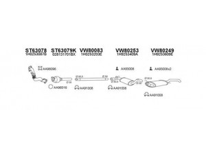 VENEPORTE 800070 išmetimo sistema 
 Išmetimo sistema -> Išmetimo sistema, visa