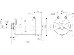 MAHLE ORIGINAL MM 162 elektrovariklis