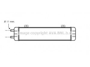AVA QUALITY COOLING FD3191 alyvos aušintuvas, automatinė transmisija 
 Transmisija -> Automatinė pavarų dėžė -> Radiatorius
93BT7A095CD