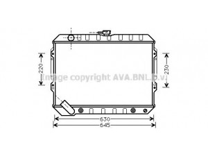 AVA QUALITY COOLING MT2089 radiatorius, variklio aušinimas 
 Aušinimo sistema -> Radiatorius/alyvos aušintuvas -> Radiatorius/dalys
MB188433, MB538806, MB660077