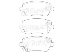 IPS Parts IBD-1884 stabdžių trinkelių rinkinys, diskinis stabdys 
 Techninės priežiūros dalys -> Papildomas remontas
55810-62J00