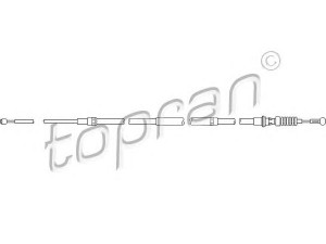TOPRAN 112 149 trosas, darbinis stabdys 
 Stabdžių sistema -> Valdymo svirtys/trosai
1T0 609 721F, 1T0 609 721G, 1T0 609 721H
