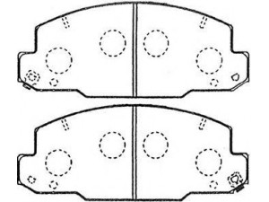 AISIN A1N100 stabdžių trinkelių rinkinys, diskinis stabdys
04465-36030, 04465-36080, 04465-36090