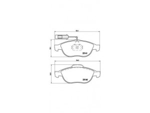 BREMBO P 23 075 stabdžių trinkelių rinkinys, diskinis stabdys 
 Techninės priežiūros dalys -> Papildomas remontas
71713144, 9947936, 9948335, 9948337
