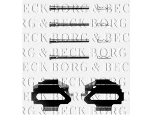 BORG & BECK BBK1037 priedų komplektas, diskinių stabdžių trinkelės