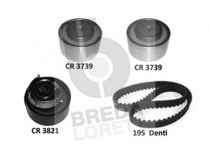 BREDA  LORETT KCD0783 paskirstymo diržo komplektas 
 Techninės priežiūros dalys -> Papildomas remontas
C2 C24 828, C2C24828, 1324388, LR0 16655