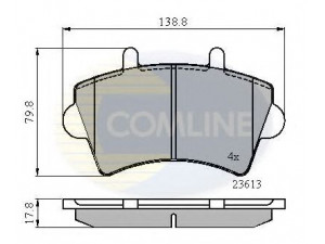 COMLINE CBP01035 stabdžių trinkelių rinkinys, diskinis stabdys 
 Techninės priežiūros dalys -> Papildomas remontas
4106000QAD, 1605980, 4402993, 4404485