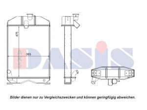 AKS DASIS 440539N radiatorius, variklio aušinimas