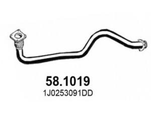 ASSO 58.1019 išleidimo kolektorius 
 Išmetimo sistema -> Išmetimo vamzdžiai
1J0253091CC, 1J0253091CE, 1J0253091DD