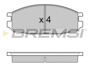 BREMSI BP3069 stabdžių trinkelių rinkinys, diskinis stabdys 
 Techninės priežiūros dalys -> Papildomas remontas
41060G8385