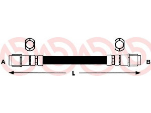 BREMBO T 50 008 stabdžių žarnelė 
 Stabdžių sistema -> Stabdžių žarnelės
1684280235, A1684280235, 83621203403