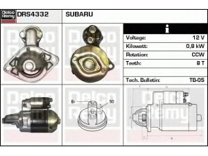 DELCO REMY DRS4332 starteris 
 Elektros įranga -> Starterio sistema -> Starteris
M2T37281, 23300-AA100, 23300-KA030