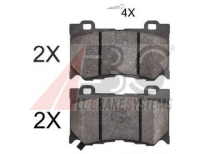 A.B.S. 37768 stabdžių trinkelių rinkinys, diskinis stabdys 
 Techninės priežiūros dalys -> Papildomas remontas
D1060-JL00A, D1060-JL00B, D1060-JL00E