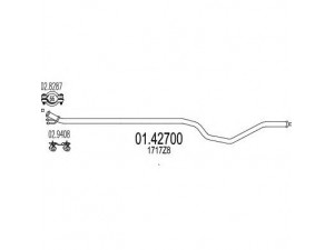 MTS 01.42700 išleidimo kolektorius 
 Išmetimo sistema -> Išmetimo vamzdžiai
1717Z8