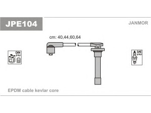 JANMOR JPE104 uždegimo laido komplektas 
 Kibirkšties / kaitinamasis uždegimas -> Uždegimo laidai/jungtys
GHT255