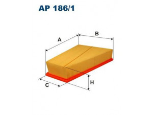 FILTRON AP186/1 oro filtras 
 Techninės priežiūros dalys -> Techninės priežiūros intervalai
1418883, 1465170, 1479059, 1698684