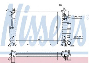 NISSENS 64036A radiatorius, variklio aušinimas 
 Aušinimo sistema -> Radiatorius/alyvos aušintuvas -> Radiatorius/dalys
42 83 495, 47 29 570