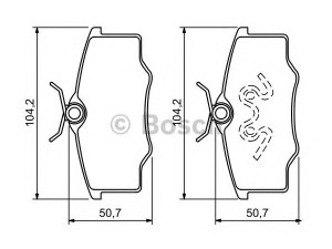 BOSCH 0 986 494 389 stabdžių trinkelių rinkinys, diskinis stabdys 
 Techninės priežiūros dalys -> Papildomas remontas
93267112, 93267112, 377 698 151 E