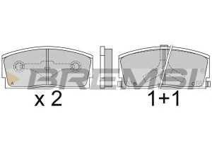 BREMSI BP2437 stabdžių trinkelių rinkinys, diskinis stabdys 
 Techninės priežiūros dalys -> Papildomas remontas
0449187101, 0449187101000, 0449187102