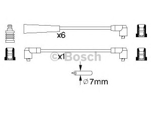 BOSCH 0 986 356 958 uždegimo laido komplektas 
 Kibirkšties / kaitinamasis uždegimas -> Uždegimo laidai/jungtys