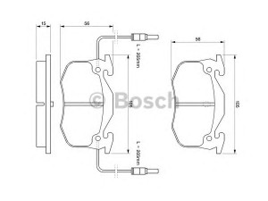 BOSCH 0 986 424 147 stabdžių trinkelių rinkinys, diskinis stabdys 
 Techninės priežiūros dalys -> Papildomas remontas
