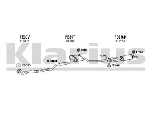 KLARIUS 360522U išmetimo sistema 
 Išmetimo sistema -> Išmetimo sistema, visa