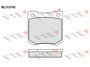 FTE BL1127A2 stabdžių trinkelių rinkinys, diskinis stabdys 
 Techninės priežiūros dalys -> Papildomas remontas
GBP109, GBP127, GBP201, GBP211