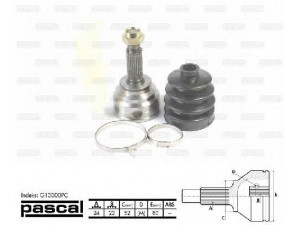 PASCAL G13000PC jungčių komplektas, kardaninis velenas 
 Ratų pavara -> Sujungimai/komplektas
F005 25 600 B, F005 25 600 C, F005-25-400A