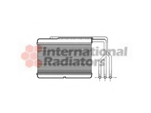VAN WEZEL 06006157 šilumokaitis, salono šildymas 
 Šildymas / vėdinimas -> Šilumokaitis
64118351171, 8351171