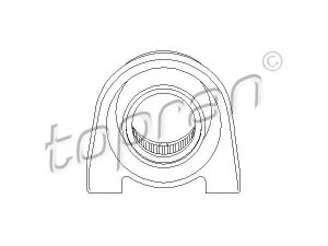 TOPRAN 205 500 pakaba, kardaninis velenas 
 Ašies pavara -> Kardaninis velenas, visas -> Guolis/montavimas
04 58 014, 4 58 014, 90470670