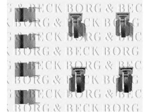 BORG & BECK BBK1028 priedų komplektas, diskinių stabdžių trinkelės