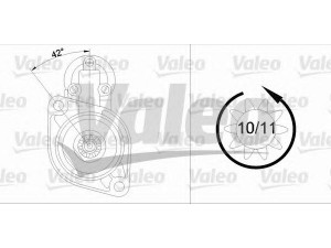 VALEO 455927 starteris 
 Elektros įranga -> Starterio sistema -> Starteris
02A911023B, 02A911023BX, 02A911023J