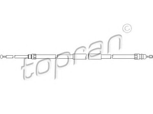 TOPRAN 501 719 trosas, stovėjimo stabdys 
 Stabdžių sistema -> Valdymo svirtys/trosai
3 400 795, 3440 3 400 795