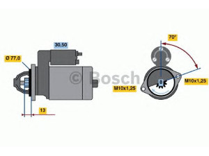 BOSCH 0 986 020 381 starteris 
 Elektros įranga -> Starterio sistema -> Starteris
M 0 T 70381, M 000 T 70381, MD174482