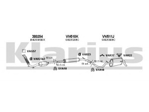 KLARIUS 790303U išmetimo sistema 
 Išmetimo sistema -> Išmetimo sistema, visa
