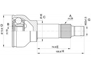 OPEN PARTS CVJ5034.10 jungčių komplektas, kardaninis velenas 
 Ratų pavara -> Sujungimai/komplektas
27H7567, BAU2018, BAU4444