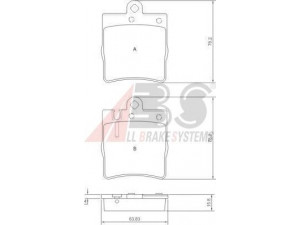 A.B.S. 37022 OE stabdžių trinkelių rinkinys, diskinis stabdys 
 Techninės priežiūros dalys -> Papildomas remontas
002 420 52 20, 003 420 28 20, 003 420 52 20