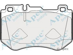APEC braking PAD2024 stabdžių trinkelių rinkinys, diskinis stabdys
0084201720