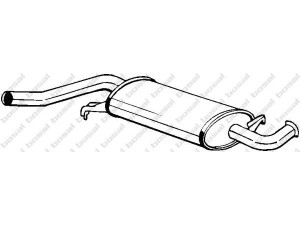 BOSAL 105-971 vidurinis duslintuvas 
 Išmetimo sistema -> Duslintuvas
443 253 409 N, 443 253 409 Q, 4A0 253 409 A