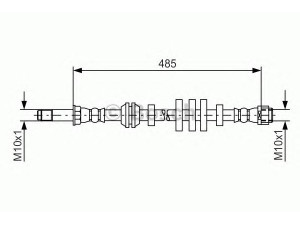 BOSCH 1 987 481 568 stabdžių žarnelė 
 Stabdžių sistema -> Stabdžių žarnelės
8R0 611 707 A, 8R0 611 707 B, 8R0 611 707 A