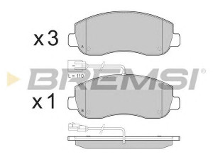 BREMSI BP3439 stabdžių trinkelių rinkinys, diskinis stabdys 
 Techninės priežiūros dalys -> Papildomas remontas
4106000Q0L, 4419950, 93167551, 410604386R
